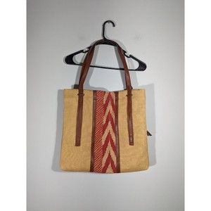 VGT Lucky Brand Cotton Linen Southwest Boho Shoulder Bag